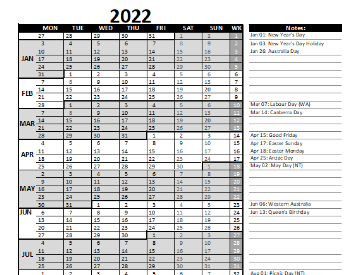 Yearly Excel Project Management Calendar