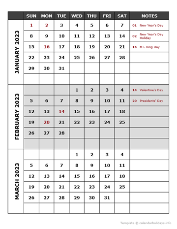 Printable Australia Quarterly Calendar