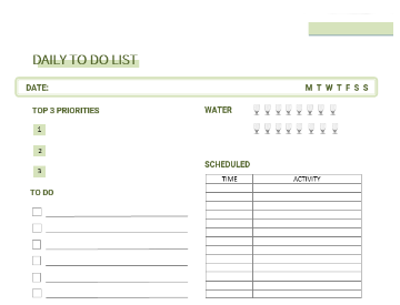 Daily To-Do List Planner
